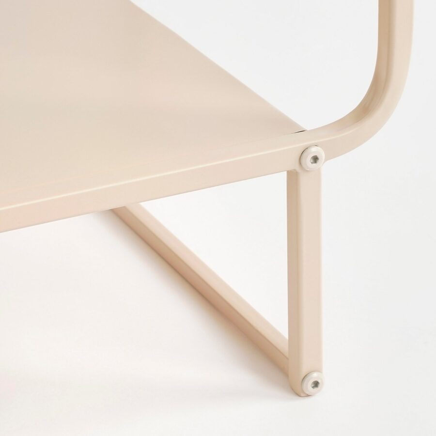 Jules Wandkast - L70 x B30 x H76 cm - Metaal - Lichtbruin - Afbeelding 4