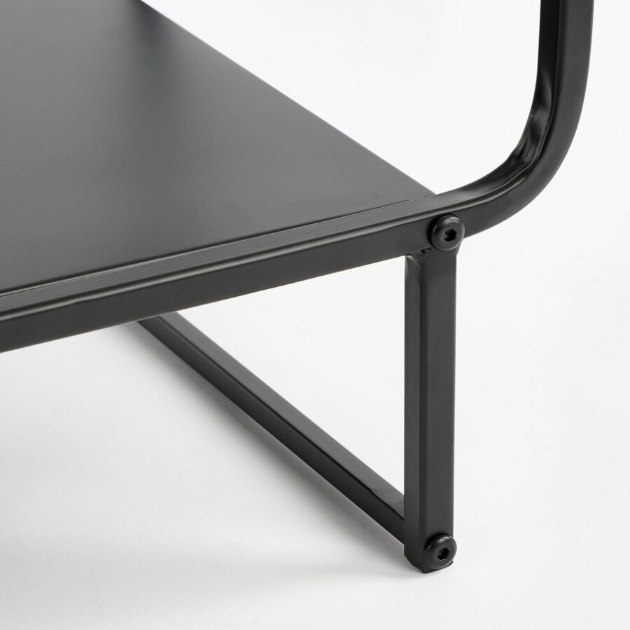 Jules Wandkast - L70 x B30 x H76 cm - Metaal - Zwart - Afbeelding 3