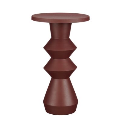 Estate Bijzettafel - H51 x Ø30 cm - Metaal - Donkerpaars