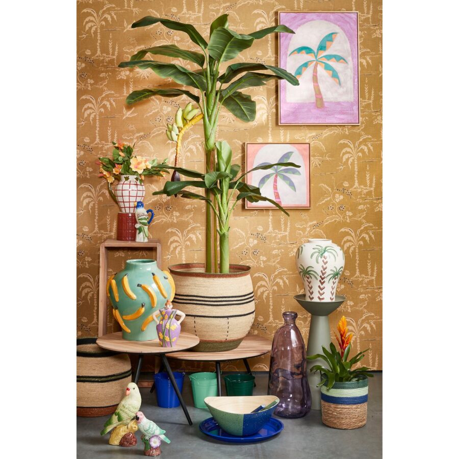 Moza Vaas - H38 x Ø34 cm - Keramiek - Lichtgroen - Afbeelding 7