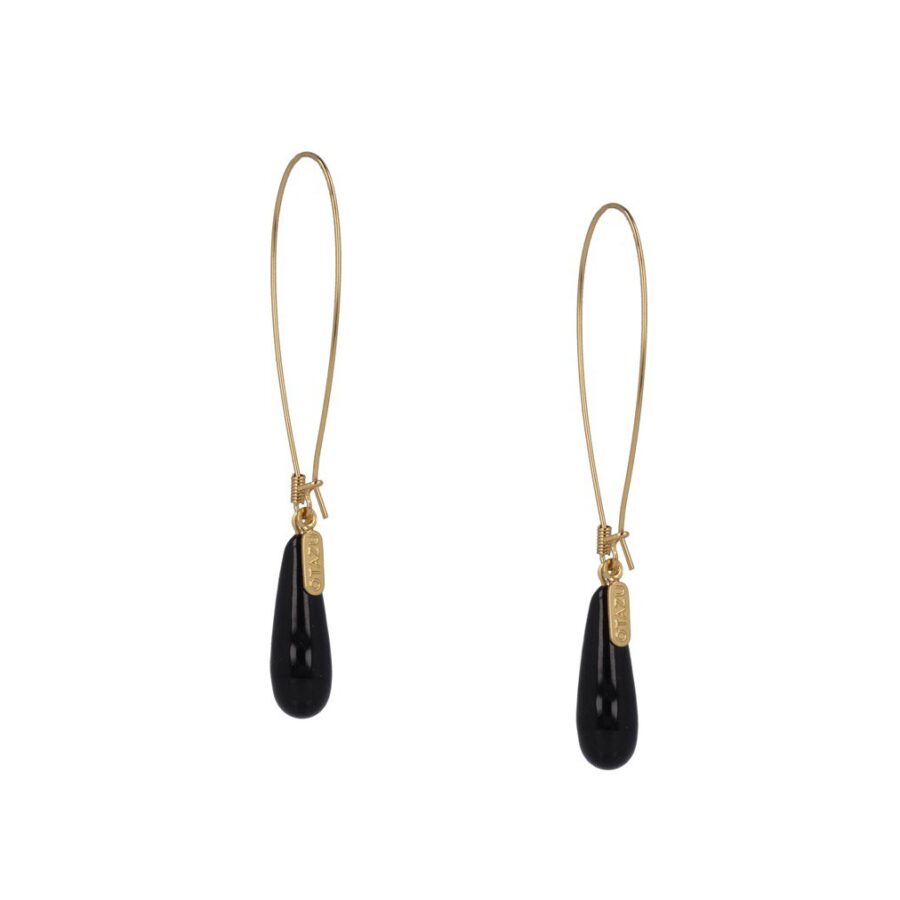 Classic Pearl Earhangers Jet Black