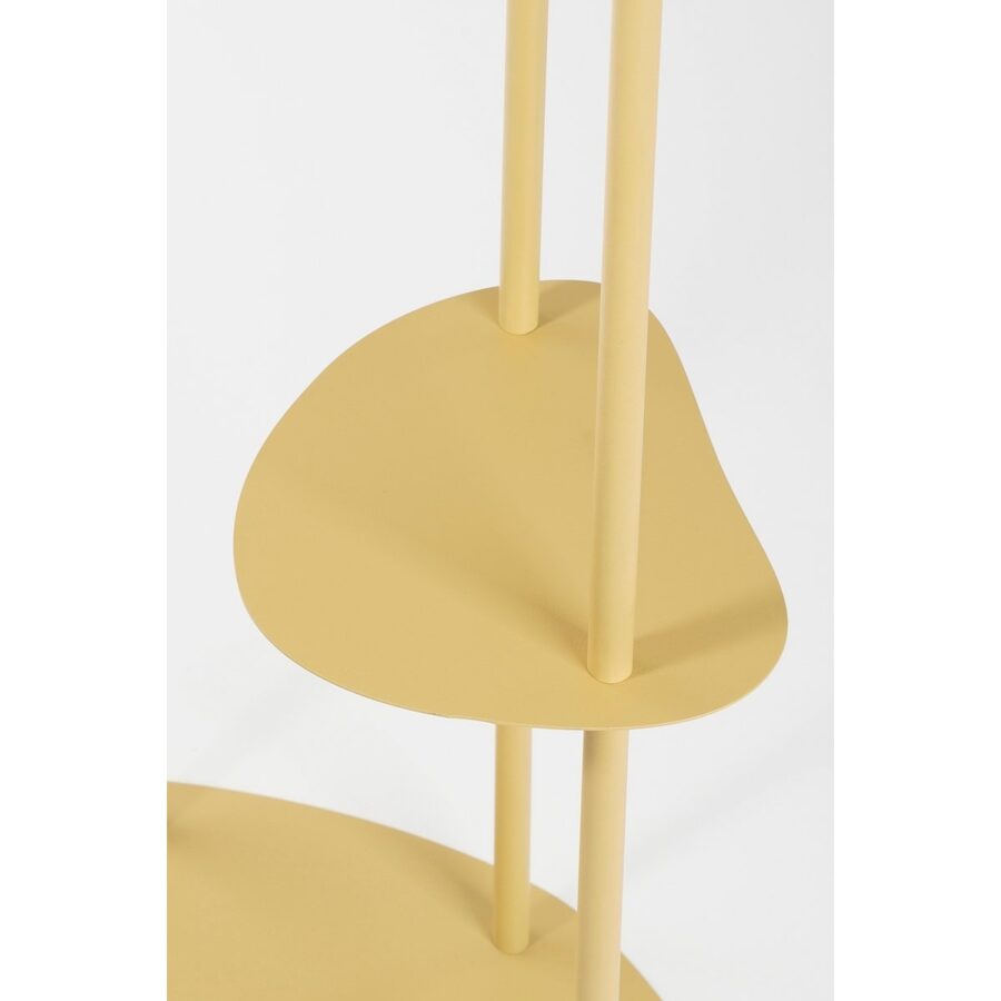 Fonda Plantentafel - L48 x B27 x H140 cm - Metaal - Lichtgeel - Afbeelding 4