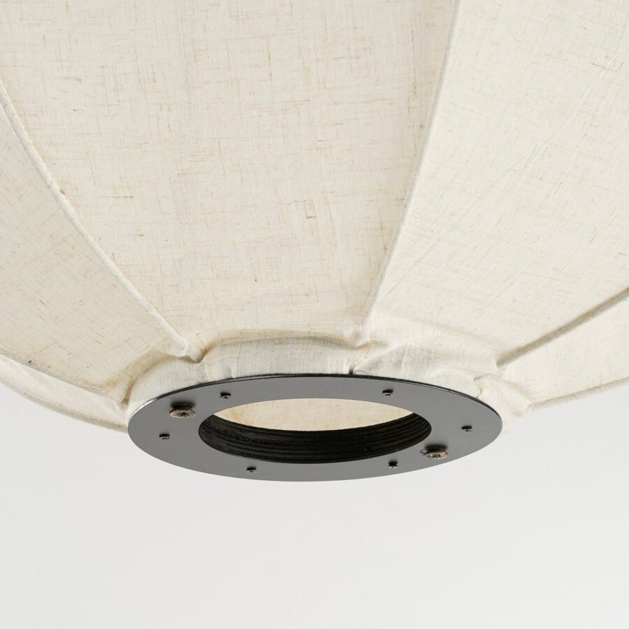 Pego Hanglamp - H55 x Ø50 cm - Linnen - Off-white - Afbeelding 4