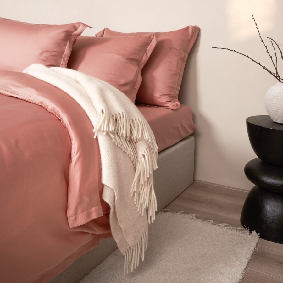 TENCEL™ - Sateen Dekbedovertrek Terra Roze - Afbeelding 4