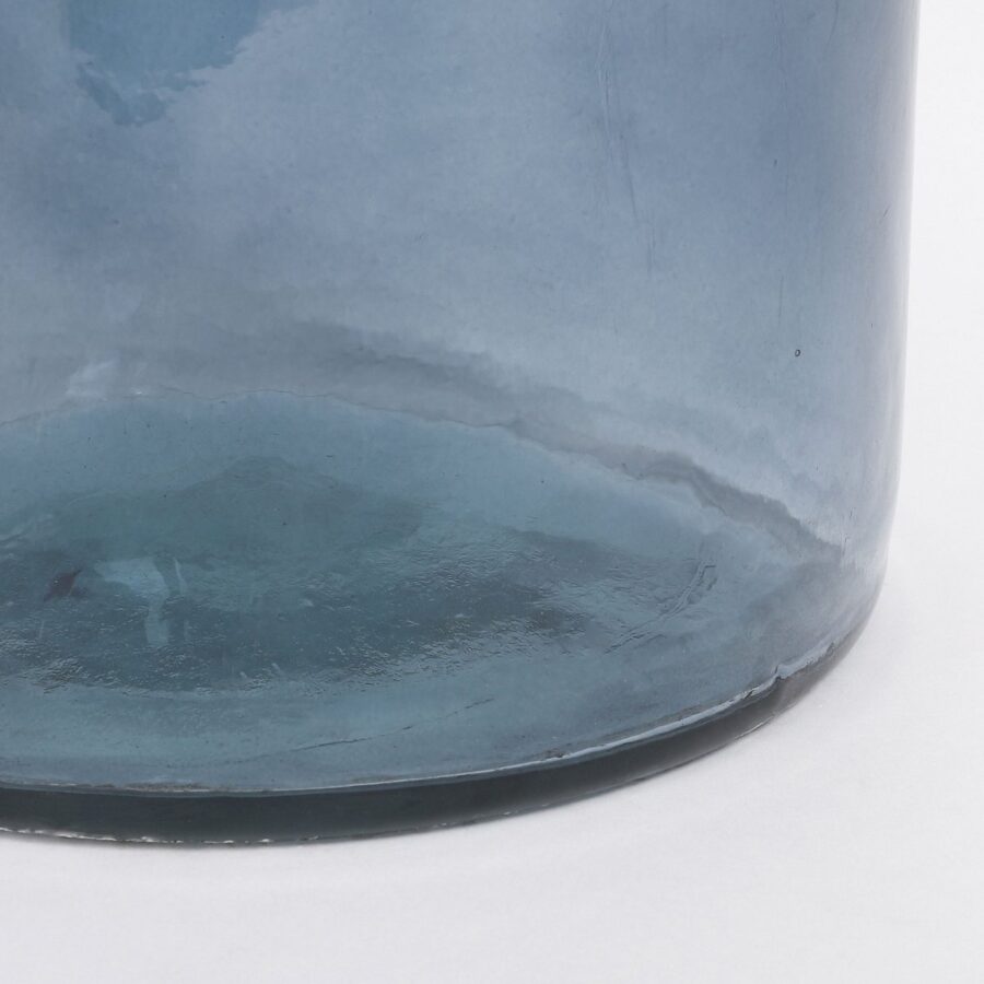 Rioja Fles Vaas - H75 x Ø18 cm - Gerecycled Glas - Lichtblauw - Afbeelding 3