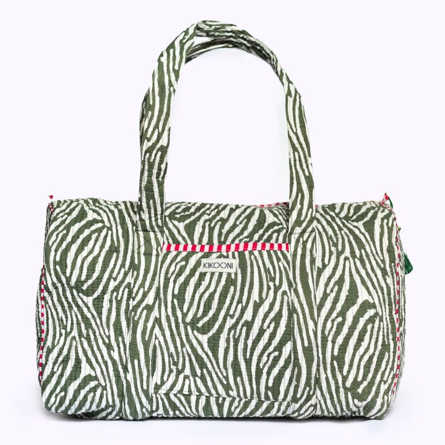 Handgemaakte katoenen tas "DESERT ZEBRA"