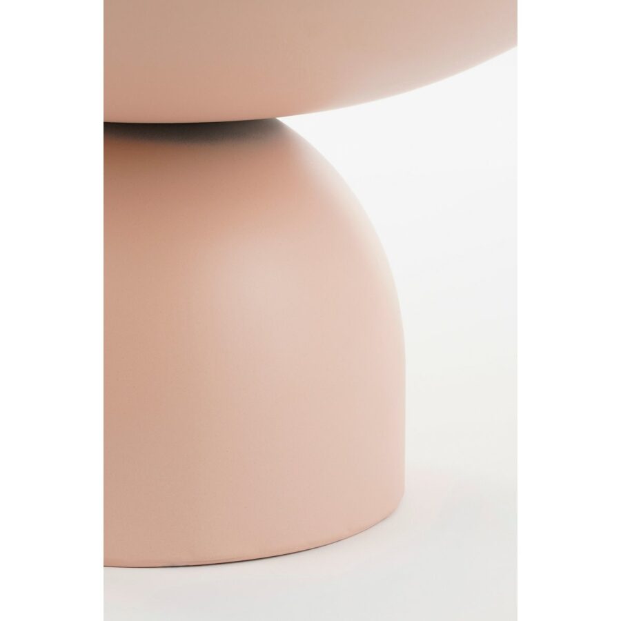 Celise Bijzettafel - H28 x Ø47 cm - Metaal - Lichtroze - Afbeelding 3