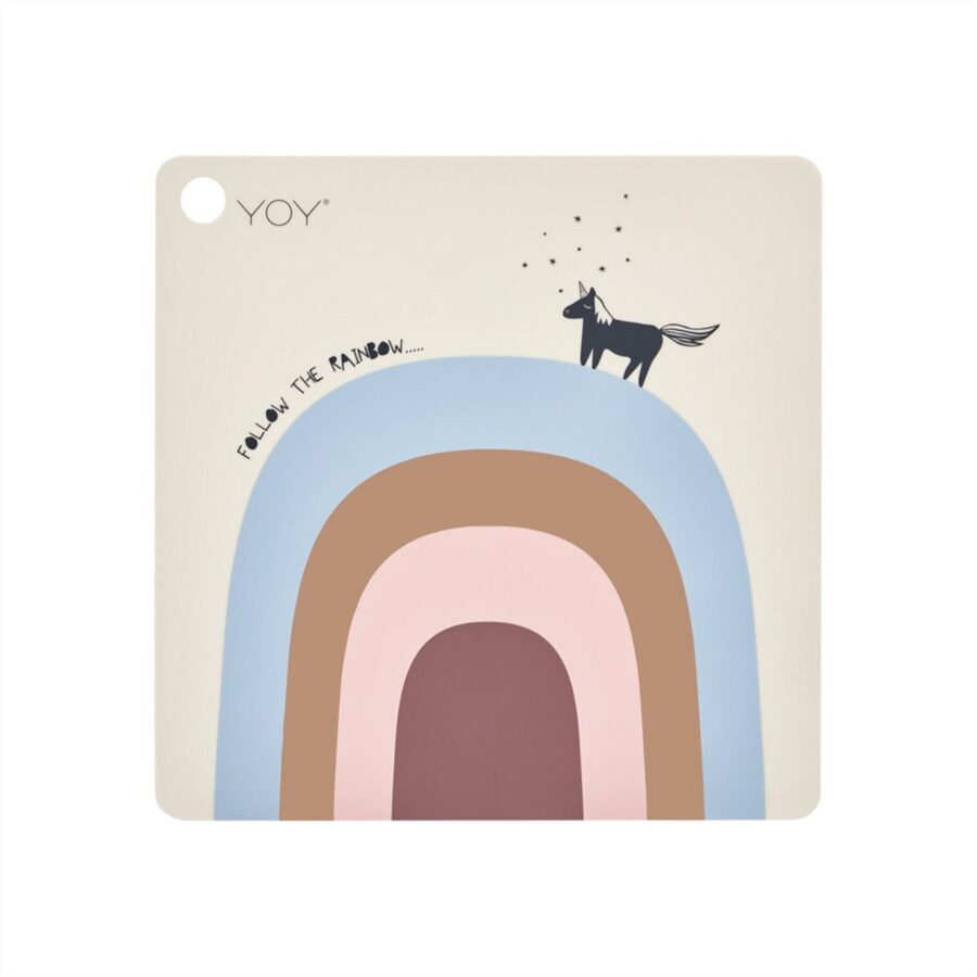 Placemat Volg de regenboog