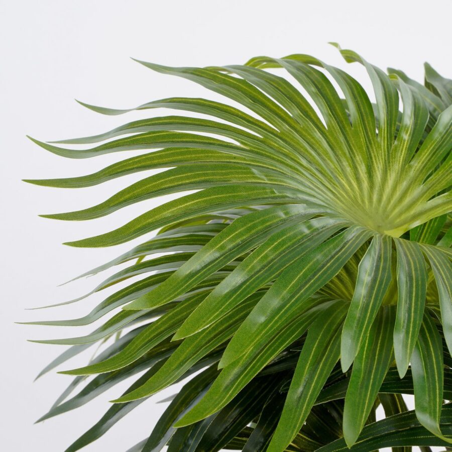 Palm Kunstplant in Bloempot Stan - H40 x Ø35 cm - Groen - Afbeelding 2