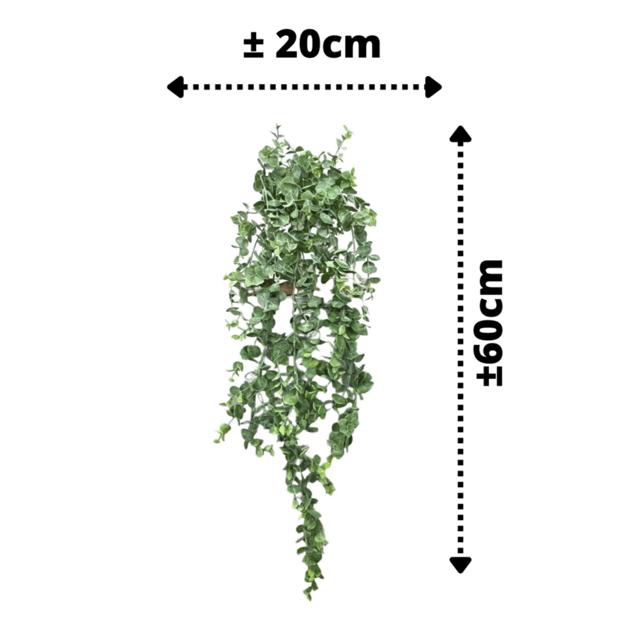Eucalyptus Kunst Hangplant 60cm - Afbeelding 3