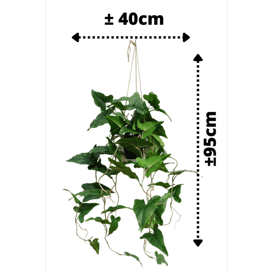 Typhonium Kunst Hangplant 95cm - Afbeelding 2
