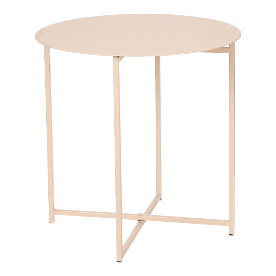 Mikki Bijzettafel - H40 x Ø40 cm - Metaal - Oud Roze - Afbeelding 2