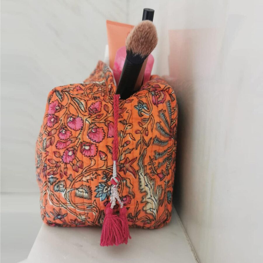 Cosmetische tas "Orange Palm" - Afbeelding 4