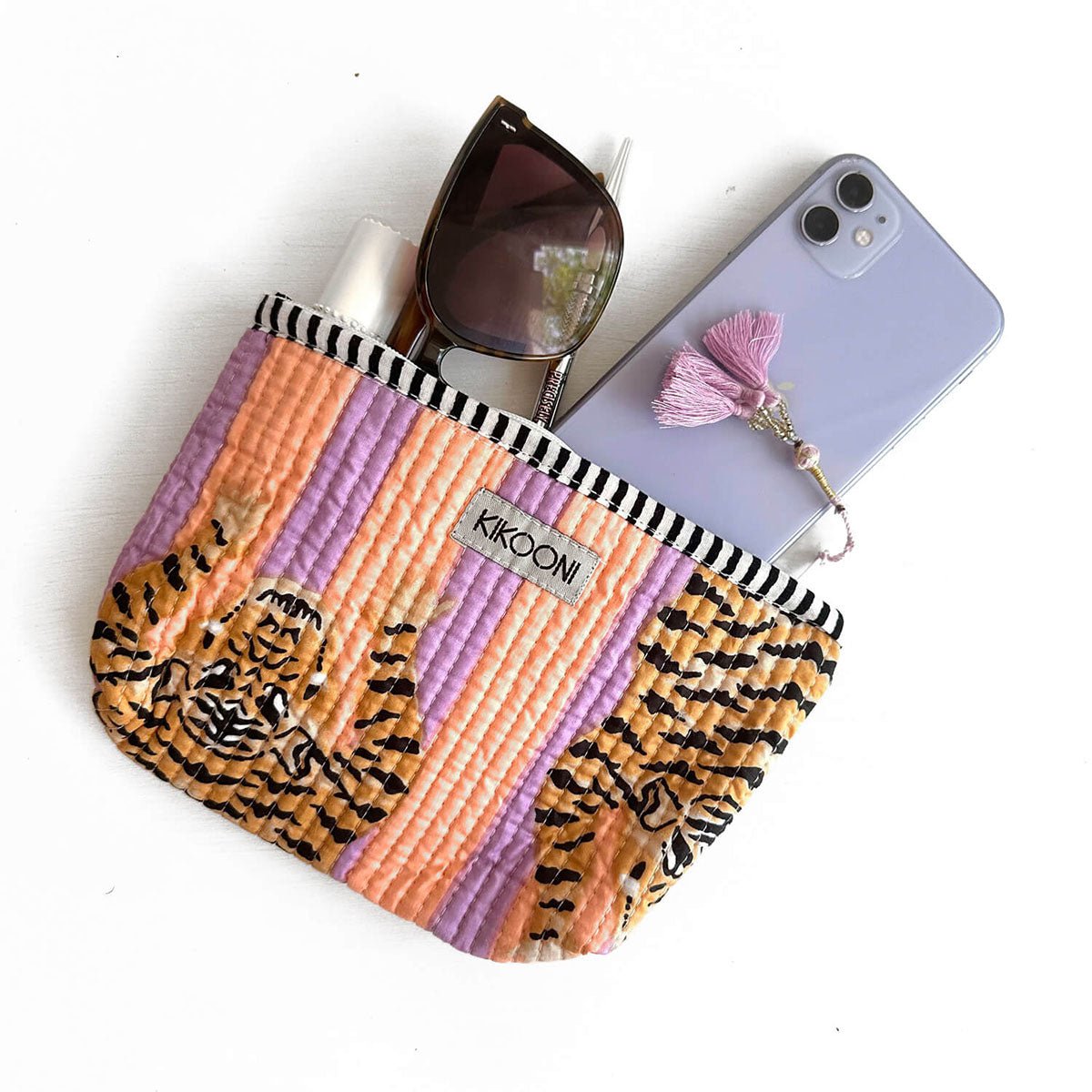 handgemaakte mini tas 'Peach Fusion'