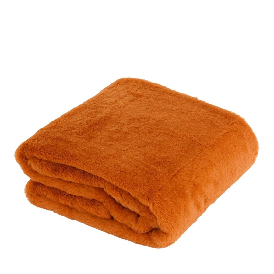 Bronte Fleece Deken - L200 x B150 cm - Oranje - Afbeelding 4