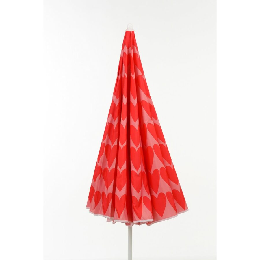 Heart Strandparasol - H180 x Ø160 cm - Roze - Afbeelding 5