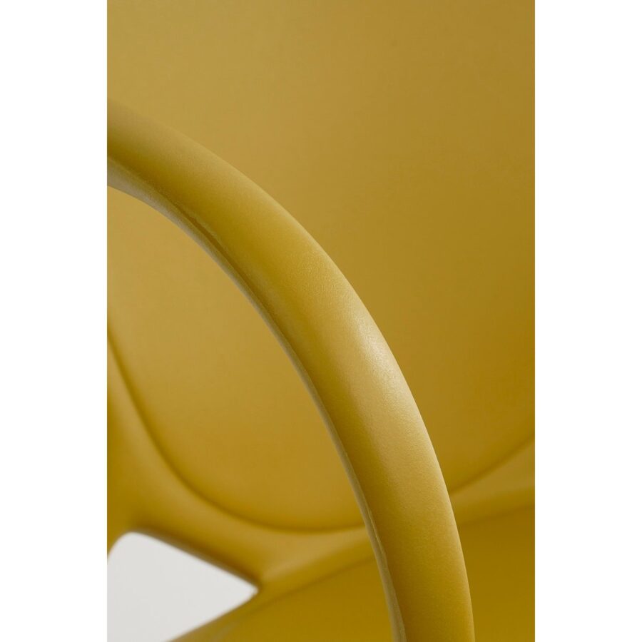 Nebraska Tuinstoel - L56 x B57 x H80 cm - Polypropyleen - Oker - Afbeelding 3