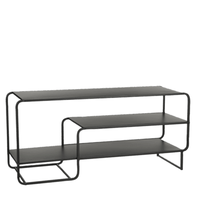 Jules Salontafel - L110 x B38 x H50 cm - Metaal - Zwart