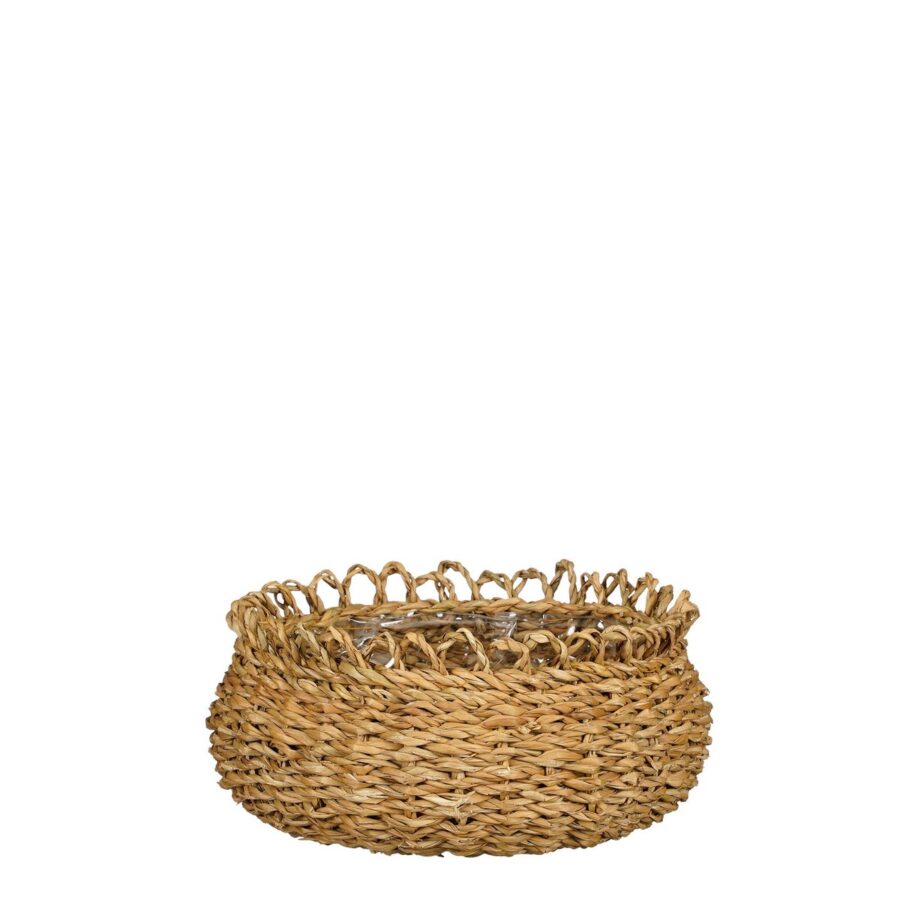 Gourdon Plantenmand - Set van 4 - H17 x Ø31 cm - Bruin - Afbeelding 4