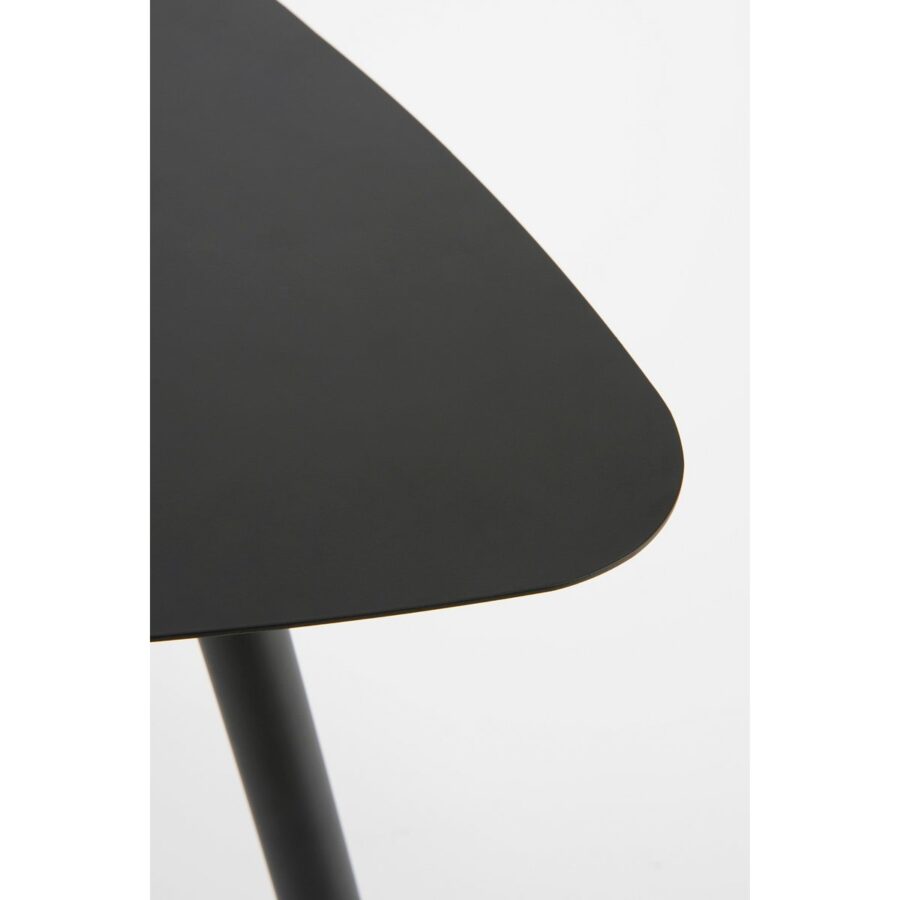 Bijzettafel - Set van 2 - L80 x B60 x H47 cm - Metaal - Zwart - Afbeelding 4