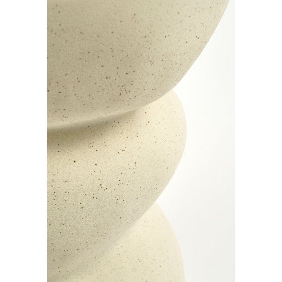 Screw Bijzettafel - L26 x B26 x H37 cm - Keramiek - Off White - Afbeelding 3