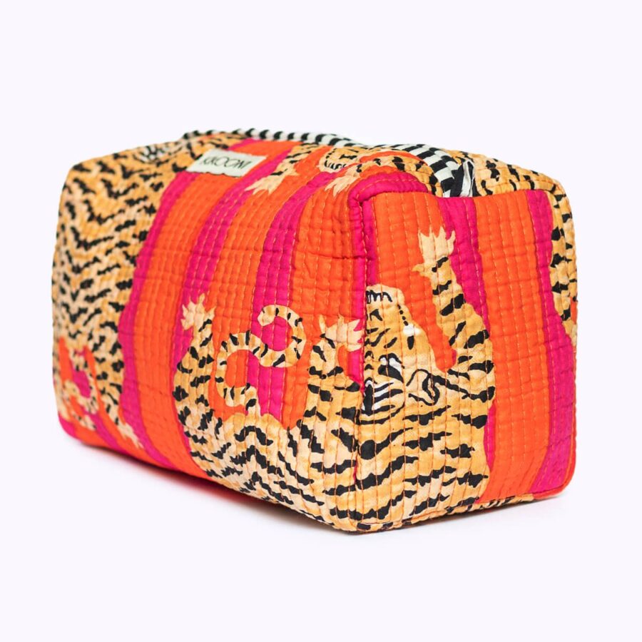 handgemaakte make-uptasje 'Poppy Tiger' - Afbeelding 3