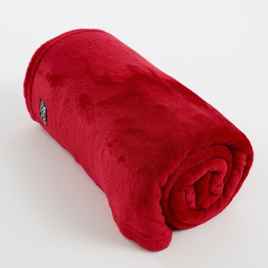 Famke Fleece Plaid - L180 x B130 cm - Rood - Afbeelding 3