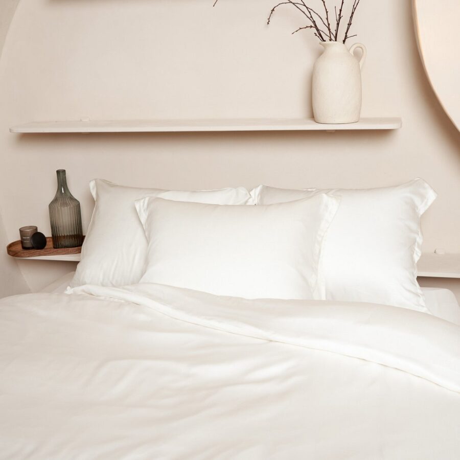 TENCEL™ - Sateen Dekbedovertrek Off White