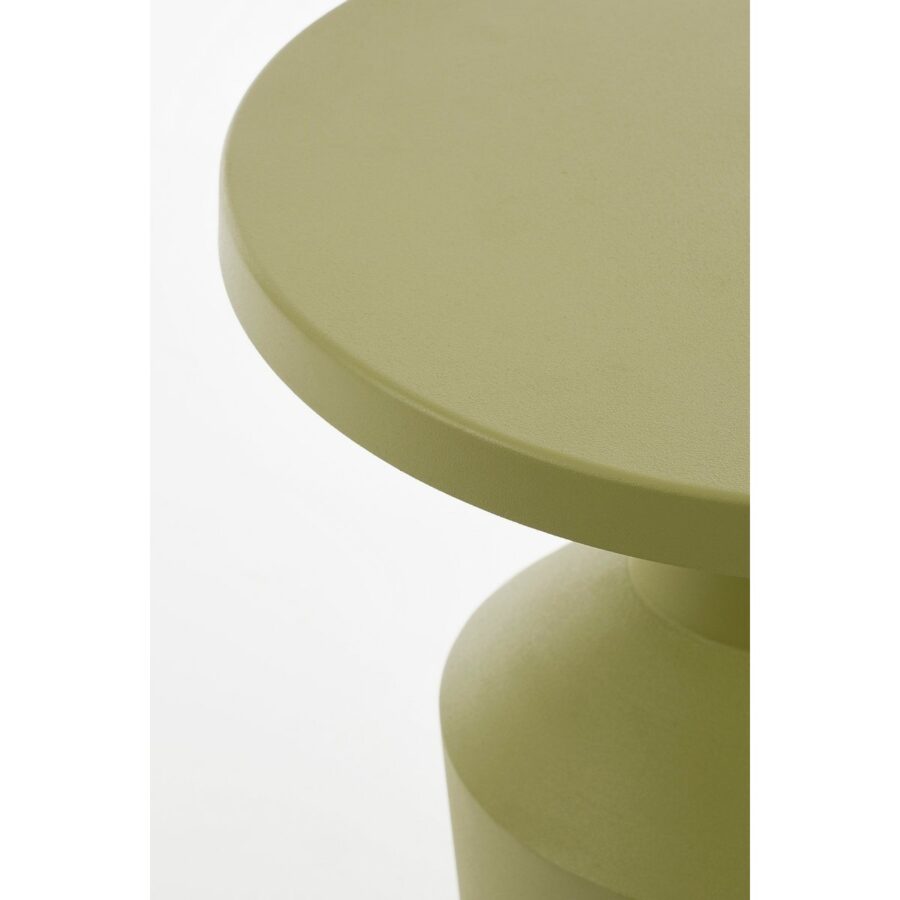 Feroza Bijzettafel - H41 x Ø34 cm - Metaal - Lichtgroen - Afbeelding 2