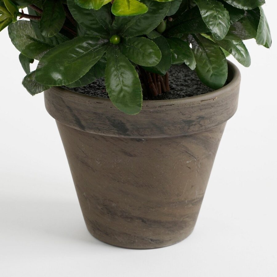Azalea Kunstplant in Bloempot Stan - H31 x Ø26 cm - Rood - Afbeelding 3