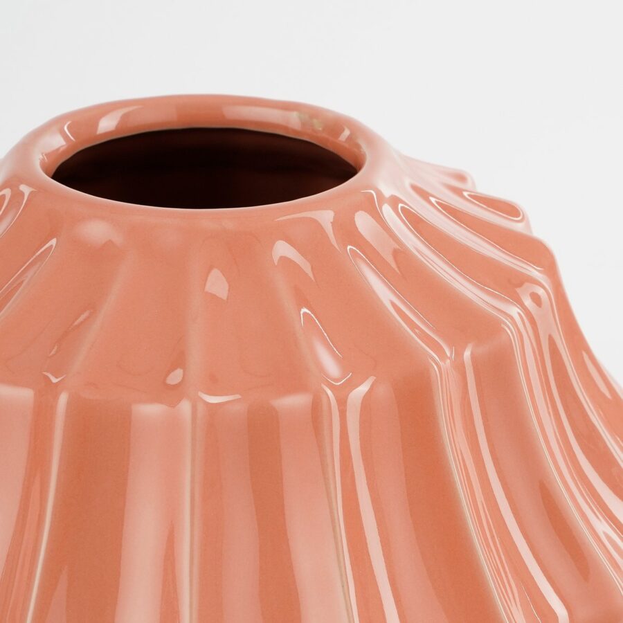 Pippa Vaas - H33 x Ø27 cm - Keramiek - Roze - Afbeelding 2
