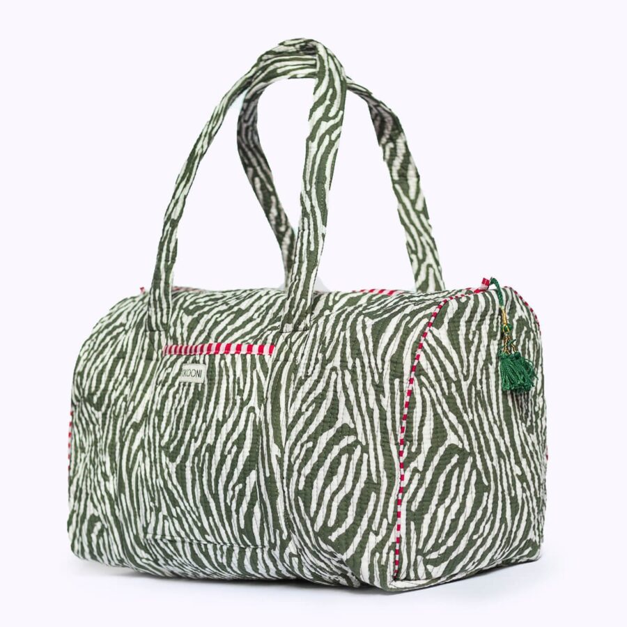 Handgemaakte katoenen tas "DESERT ZEBRA" - Afbeelding 2