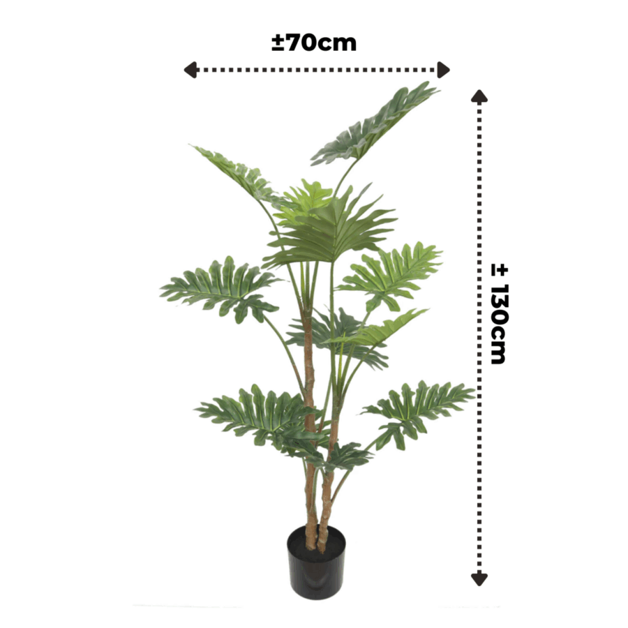 Philodendron Kunstplant 130cm - Afbeelding 5
