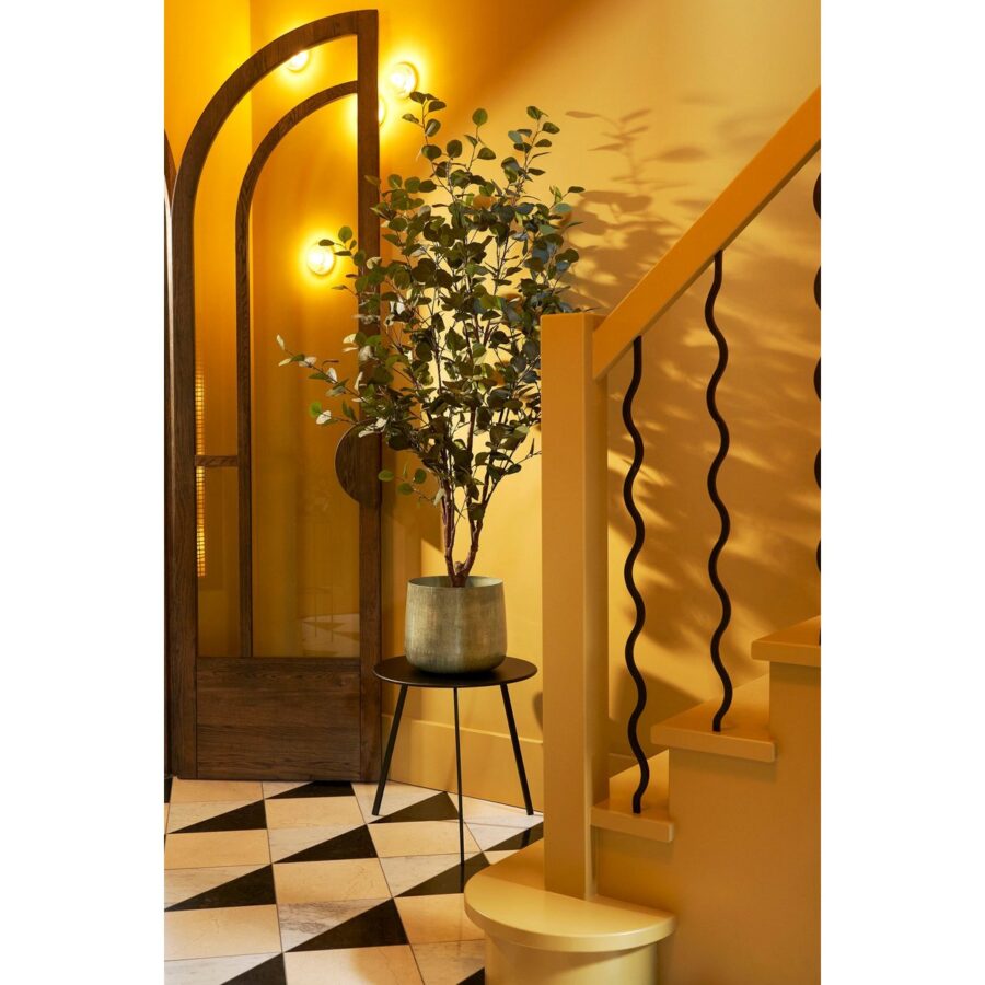 Benson Bloempot - H22 x Ø24 cm - Metaal - Lichtgrijs - Afbeelding 4