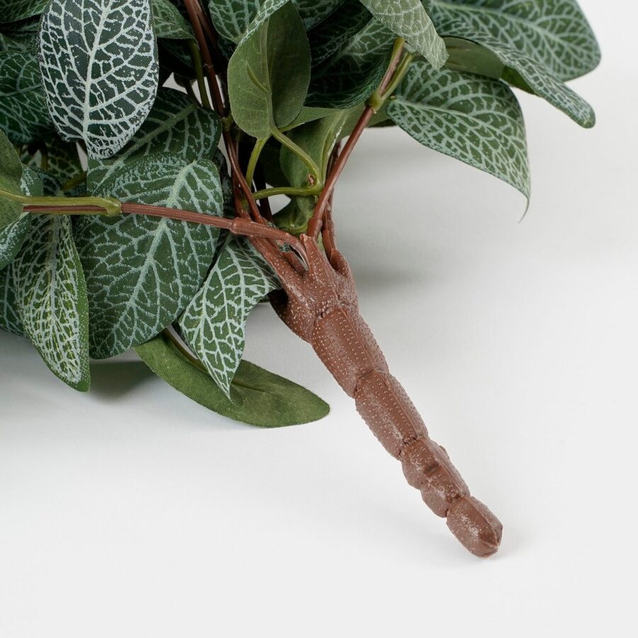Fittonia Kunst Hangplant - L15 x B20 x H54 cm - Groen - Afbeelding 4
