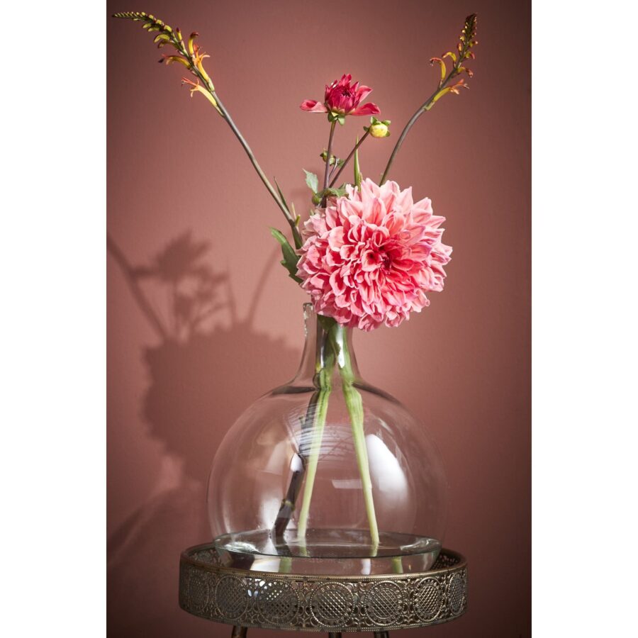 Lilou Vaas - H31 x Ø22 cm - Gerecycled Glas - Transparant - Afbeelding 5