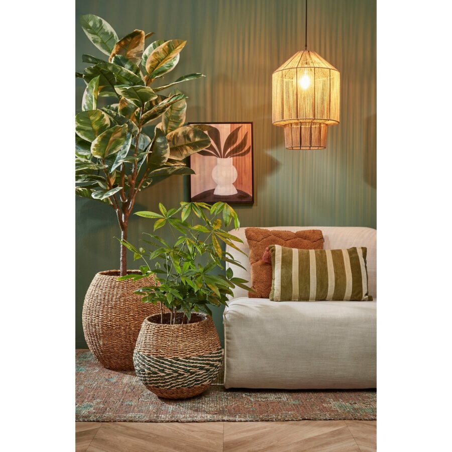 Elsa Hanglamp - H49 x Ø35 cm - Jute - Lichtbruin - Afbeelding 8