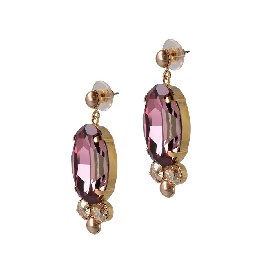 Aspen Statement Earrings Blush Rose - Afbeelding 3
