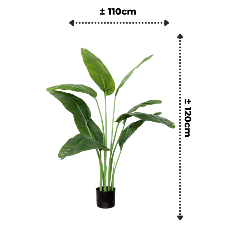 Kunst Bananenplant 120cm - Afbeelding 4