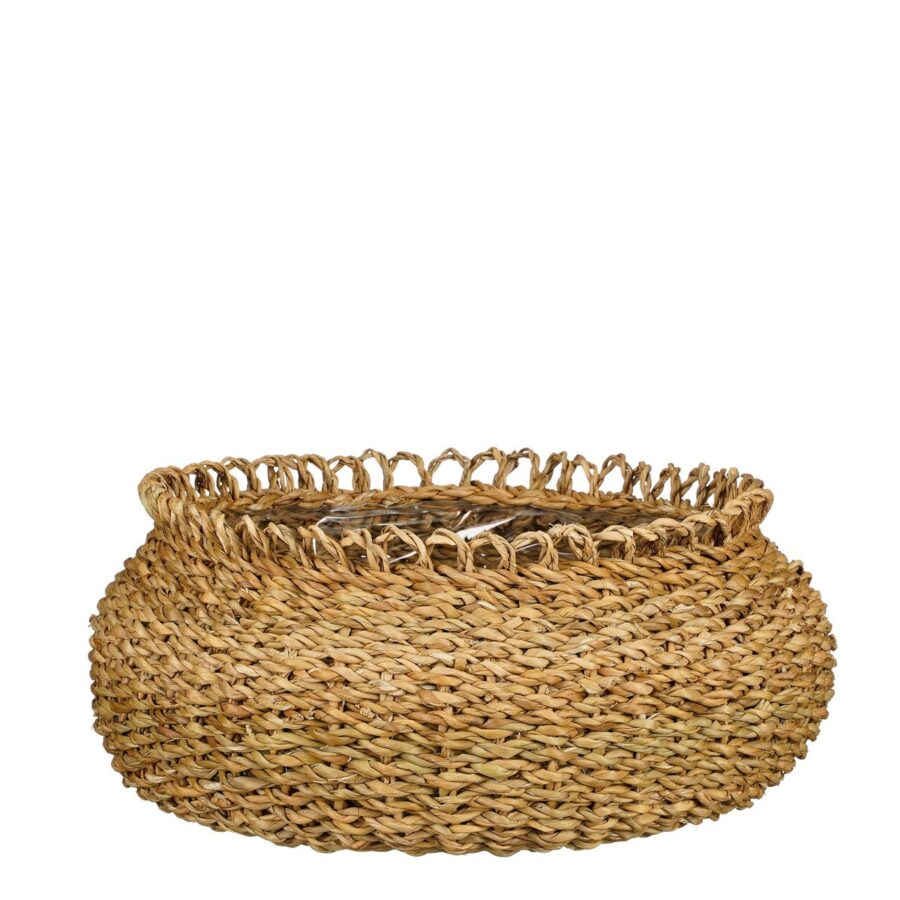 Gourdon Plantenmand - Set van 4 - H17 x Ø31 cm - Bruin - Afbeelding 6