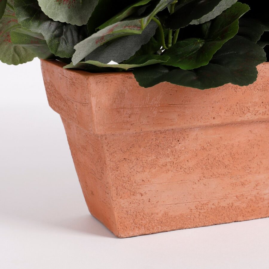 Geranium Kunstplant in Balkonbak - L29 x B13 x H40 cm - Roze - Afbeelding 3