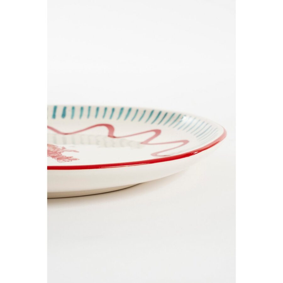 Ariane Dinerbord - Set van 4 - Ø27 cm - Steengoed - Rood - Afbeelding 2