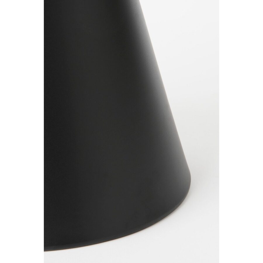 Royale Bijzettafel - H42 x Ø60 cm - Metaal - Zwart - Afbeelding 4