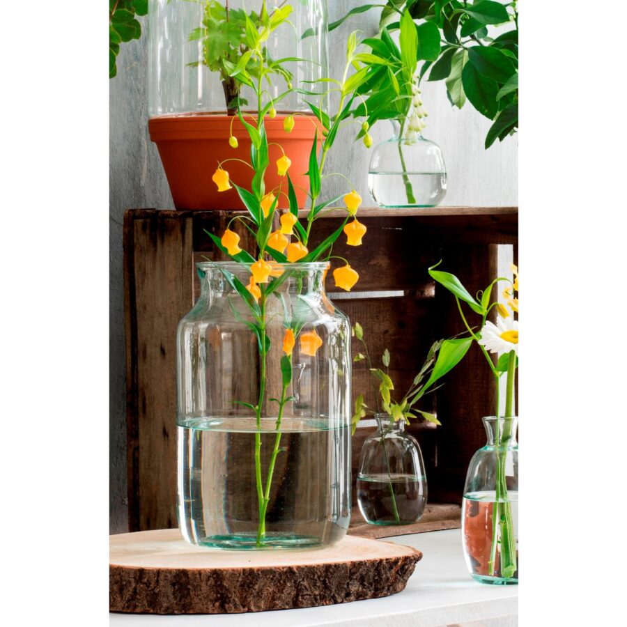 Vienne Vaas - H40 x Ø23 cm - Gerecycled Glas - Transparant - Afbeelding 5