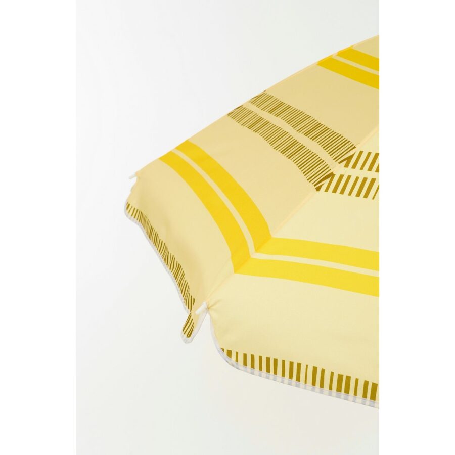Stripe Strandparasol - H180 x Ø160 cm - Geel - Afbeelding 2