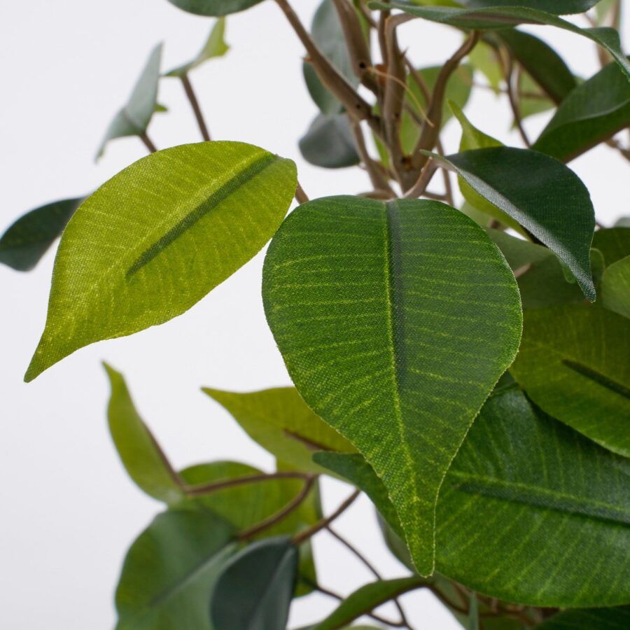 Ficus Natasja Kunstplant in Bloempot Stan - H40 x Ø30 cm - Groen - Afbeelding 2