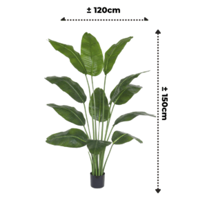 Kunst Bananenplant 150cm - Afbeelding 3