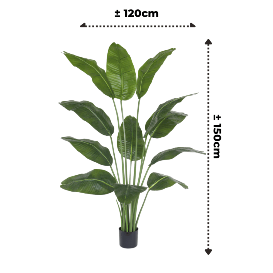 Kunst Bananenplant 150cm - Afbeelding 3