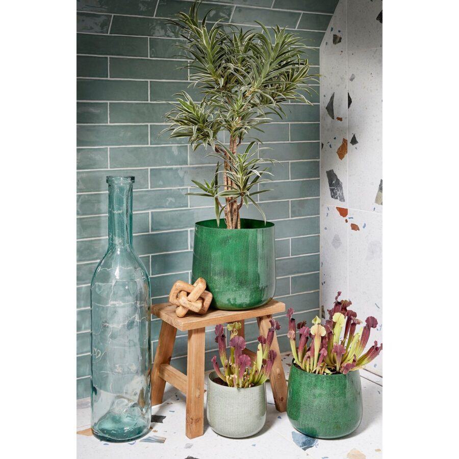 Rioja Fles Vaas - H75 x Ø18 cm - Gerecycled Glas - Transparant - Afbeelding 7