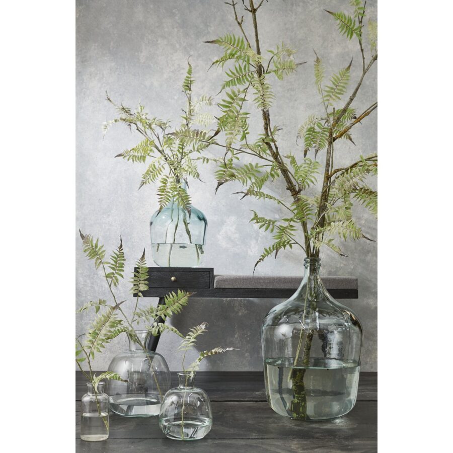 Diego Fles Vaas - H56 x Ø40 cm - Gerecycled Glas - Transparant - Afbeelding 5